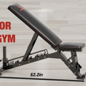 Waxman Adjustable Weight Bench, Adjustable Strength Training Bench for Full Body Workout, Workout Bench with 7 Back Positions