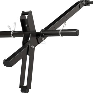 Waxman Belt Squat Attachment, Squat Rack Attachments Fits 2”x3”, 600 Pounds Capacity Squat Stand Attachment Rack Hole Diameters of 1", Home Gym Equipment Suit for 1” and 2” Plates