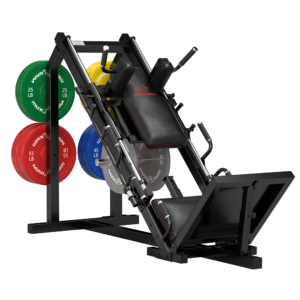 Waxman Leg Press Hack Squat Machine Combo, 2-in-1Leg Exercise Machine with Linear Bearing, Special for Lower Body with Weight Storage for Quads, Hamstring with 340 lbs Color Plates